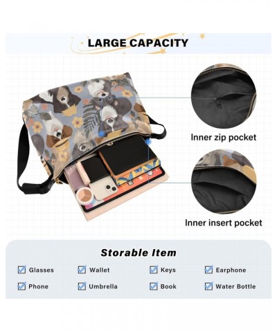 Cute Dog Puppy Crossbody Bag for Women Men with Adjustable Strap PU Leather Shoulder Hobo Purse Bag 20852613 $19.79 Shoulder ...