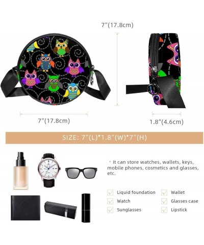 Animal Skin Of Heart Shape Crossbody Bag for Women Teen Girls Round Canvas Shoulder Bag Purse Tote Handbag Bag Multi13 $10.59...