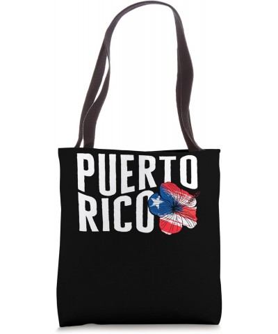 Puerto Rico Floral Flag Tee Puerto Rico Vacation Souvenir Pr Tote Bag $16.71 Totes