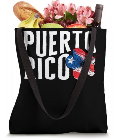 Puerto Rico Floral Flag Tee Puerto Rico Vacation Souvenir Pr Tote Bag $16.71 Totes