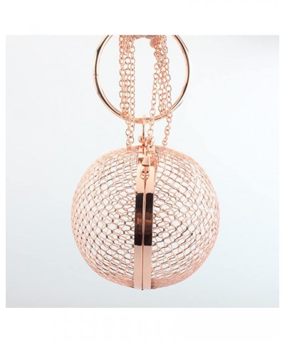 2pcs rose gold clutch metallic clutch metal clutch bag hand purse for women women's purses women Rose Goldx2pcs $16.93 Clutches