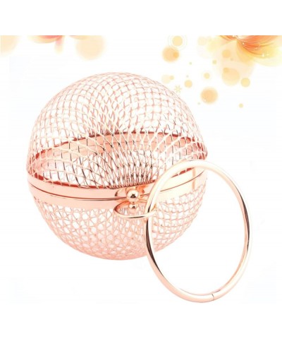 2pcs rose gold clutch metallic clutch metal clutch bag hand purse for women women's purses women Rose Goldx2pcs $16.93 Clutches