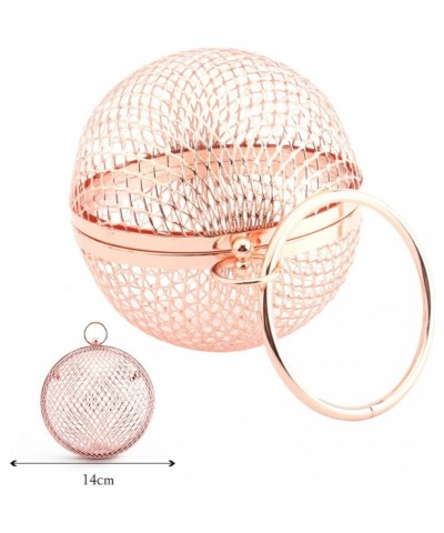 2pcs rose gold clutch metallic clutch metal clutch bag hand purse for women women's purses women Rose Goldx2pcs $16.93 Clutches