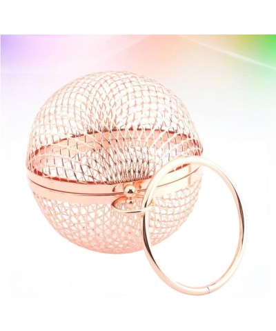 2pcs rose gold clutch metallic clutch metal clutch bag hand purse for women women's purses women Rose Goldx2pcs $16.93 Clutches