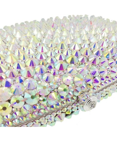 Women's Fashion Crystal Evening Clutch Purse Wedding Party Rhinestone Handbags with Spikes $53.31 Evening Bags