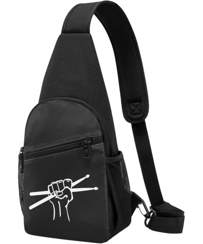 Drumstick Drummer Crossbody Bags Adjustable Travel Hiking Crossbody Bags, For Hiking Outdoor One Size Black $21.61 Crossbody ...