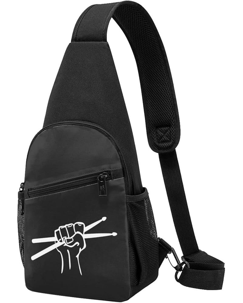 Drumstick Drummer Crossbody Bags Adjustable Travel Hiking Crossbody Bags, For Hiking Outdoor One Size Black $21.61 Crossbody ...