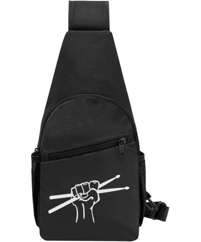 Drumstick Drummer Crossbody Bags Adjustable Travel Hiking Crossbody Bags, For Hiking Outdoor One Size Black $21.61 Crossbody ...