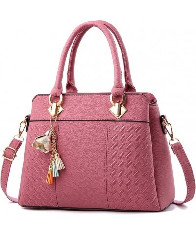 Leather Shoulder Bags Womens Purses and Handbags Ladies Designer Satchel Tote Bag Crossbody Bags Pink $19.79 Shoulder Bags