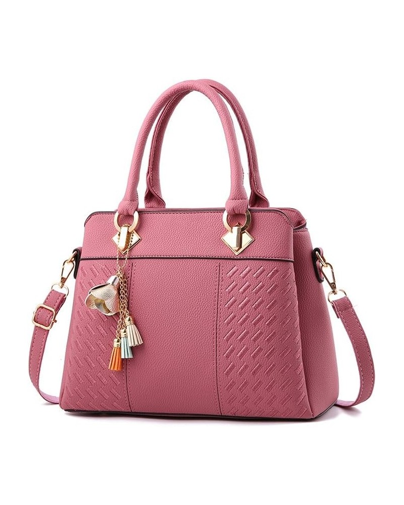 Leather Shoulder Bags Womens Purses and Handbags Ladies Designer Satchel Tote Bag Crossbody Bags Pink $19.79 Shoulder Bags