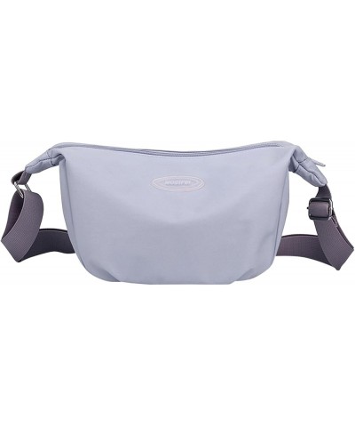 Woman Bags And Purses New Women One Shoulder Crossbody Bag Nylon Cloth Bag Women Bag Simple Solid Bag Women Leather Purple $1...