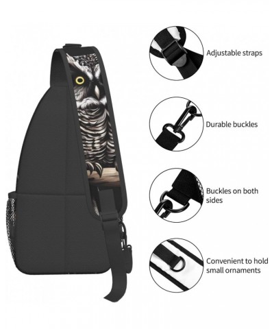 Late Night Owl Crossbody Bag, &*Men'S And Women'S Chest Crossbody Bag, Zipper Closure, Strap Length Adjustable $14.10 Crossbo...