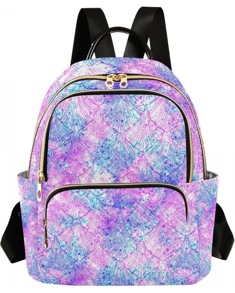 Small Backpack for Women Travel Bag Mermaid Galaxy Print Daypack Purse Fashion Shoulder Bag Rucksack Medium A557 $11.96 Backp...