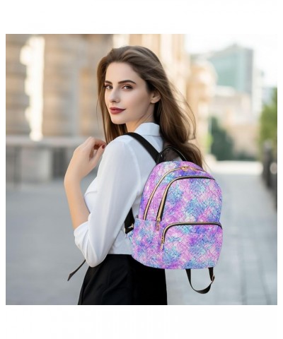 Small Backpack for Women Travel Bag Mermaid Galaxy Print Daypack Purse Fashion Shoulder Bag Rucksack Medium A557 $11.96 Backp...