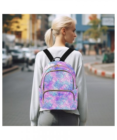 Small Backpack for Women Travel Bag Mermaid Galaxy Print Daypack Purse Fashion Shoulder Bag Rucksack Medium A557 $11.96 Backp...