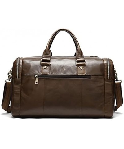 Soft Leather Travel Bag Man Woman Unisex Travelling Handbags Cowskin Large Bag (Color : A) A $185.42 Totes