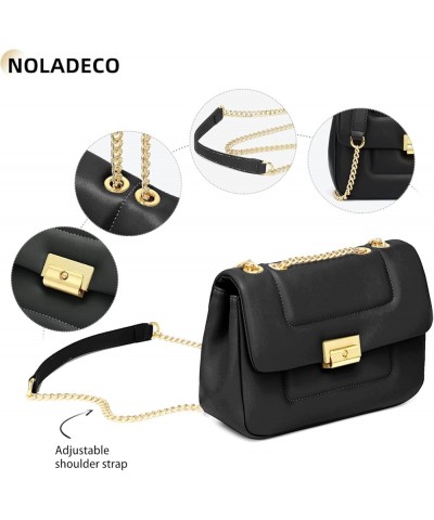 Lady's Leather Bag Shoulder Bag Crossbody Bag for Women Purses Messenger Bag Shoulder Bag for Women Black $23.84 Shoulder Bags