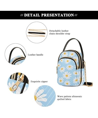 Wallet Phone Bag Small Cloud Whale Shape Flying Quilted Women's Shoulder Handbag Leather Designer Satchels Bag Daisy Flower S...