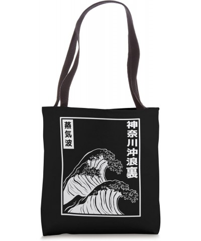 Kanagawa Wave Japanese Art Vaporwave Aesthetic Culture Japan Tote Bag $11.95 Totes