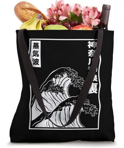 Kanagawa Wave Japanese Art Vaporwave Aesthetic Culture Japan Tote Bag $11.95 Totes