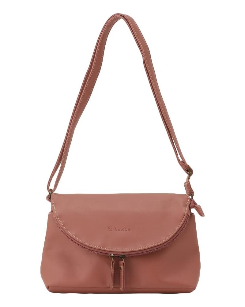 4J41 Women's Shoulder Bag, Cute, Simple, With Lid, Horizontal Type 00 Pink $21.11 Shoulder Bags