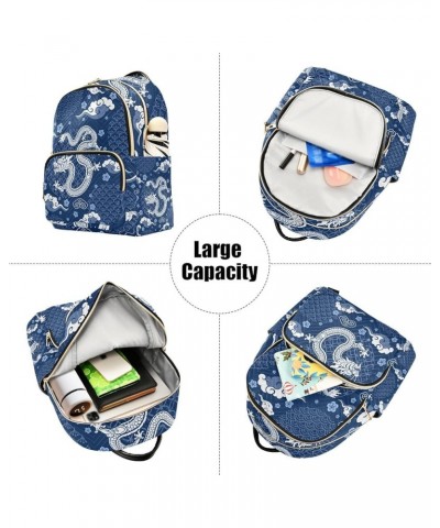 Vivid Dragon Women's Backpack Purse Fashion Travel Anti Theft Backpack Casual Daypack for Work College,M Small $18.54 Backpacks