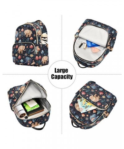 Cute Elephant Animal Backpack Purse for Women Small Travel Bag Fashion Daypack M 202a2981 S(10.23"x5.11"x12.59") 202a2981 $17...