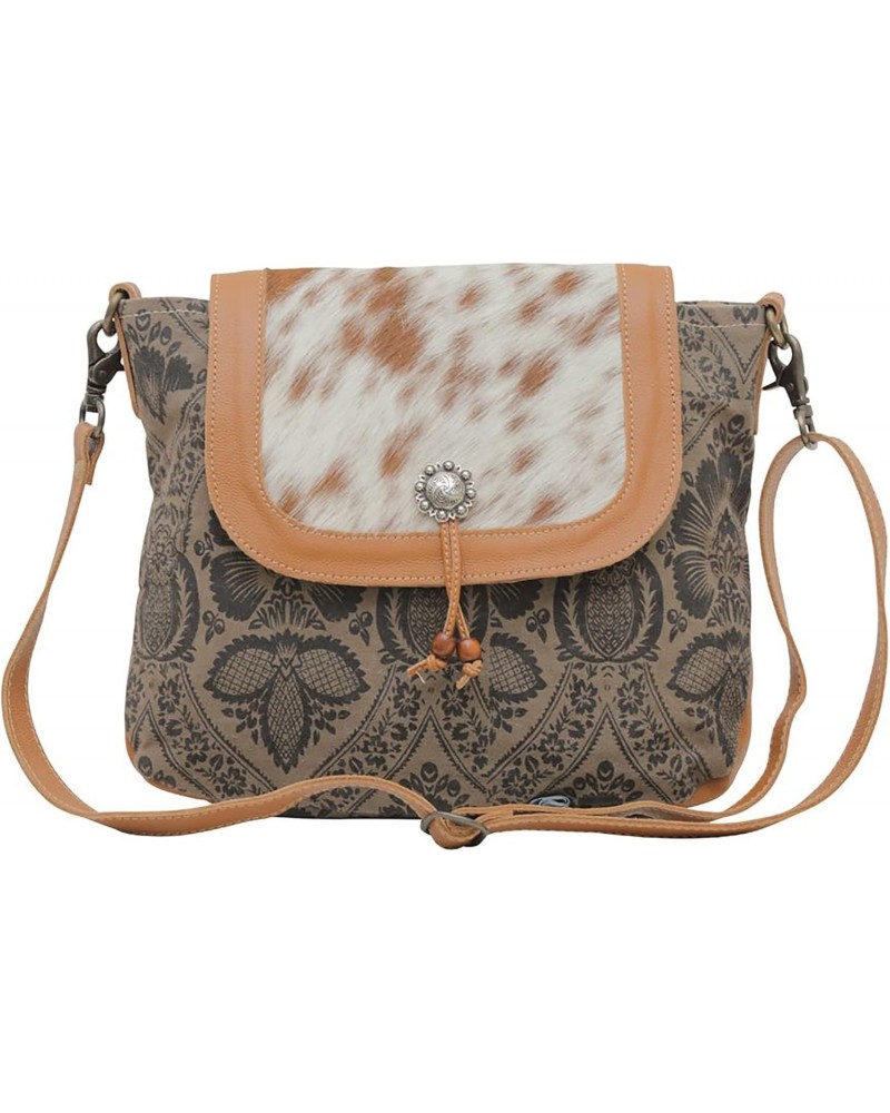 Western Leather Shoulder Bag for Women - Upcycled Canvas Crossbody Excellence $34.45 Shoulder Bags