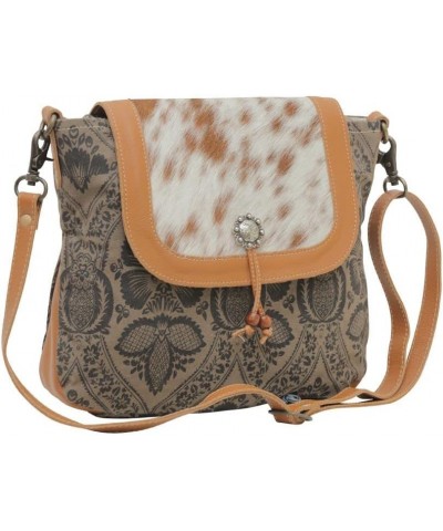 Western Leather Shoulder Bag for Women - Upcycled Canvas Crossbody Excellence $34.45 Shoulder Bags