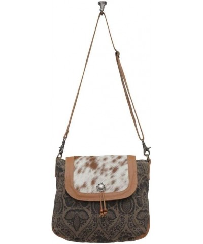 Western Leather Shoulder Bag for Women - Upcycled Canvas Crossbody Excellence $34.45 Shoulder Bags