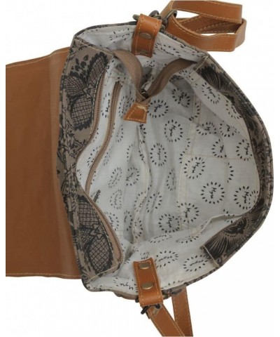 Western Leather Shoulder Bag for Women - Upcycled Canvas Crossbody Excellence $34.45 Shoulder Bags