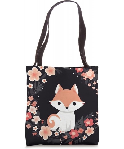 Sakura Vixen A Majestic and Elegant Japanese Culture Tote Bag $12.21 Totes