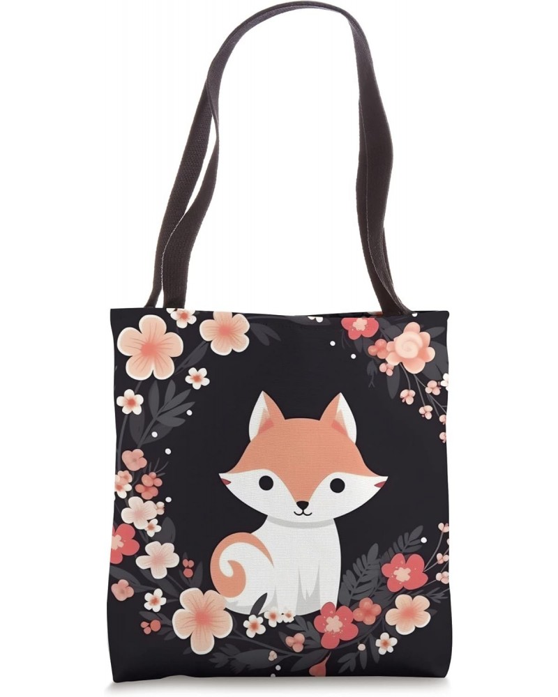 Sakura Vixen A Majestic and Elegant Japanese Culture Tote Bag $12.21 Totes