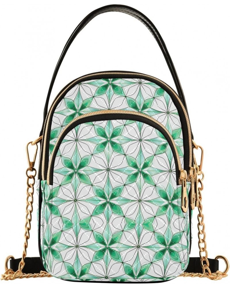 St. Patrick's Day-2400 Quilted Crossbody Bag for Women, Small Cell Phone Bag Shoulder Handbags Purse with Leather Strap $13.2...