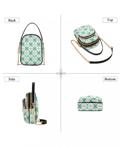 St. Patrick's Day-2400 Quilted Crossbody Bag for Women, Small Cell Phone Bag Shoulder Handbags Purse with Leather Strap $13.2...