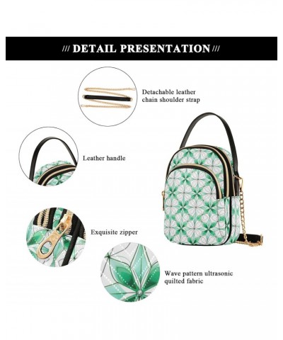 St. Patrick's Day-2400 Quilted Crossbody Bag for Women, Small Cell Phone Bag Shoulder Handbags Purse with Leather Strap $13.2...