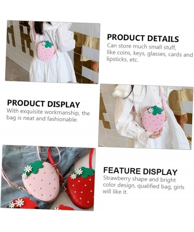 2 Pcs Strawberry Messenger Bag Women Backpack Crossbody Bags for Women Backpack for Women Crossbody Pinkx3pcs $12.03 Backpacks