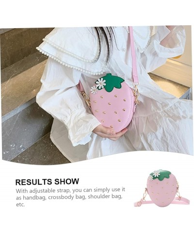 2 Pcs Strawberry Messenger Bag Women Backpack Crossbody Bags for Women Backpack for Women Crossbody Pinkx3pcs $12.03 Backpacks