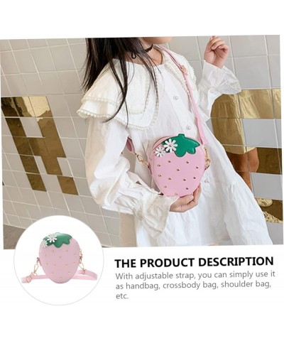 2 Pcs Strawberry Messenger Bag Women Backpack Crossbody Bags for Women Backpack for Women Crossbody Pinkx3pcs $12.03 Backpacks