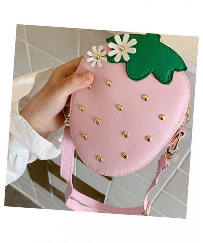 2 Pcs Strawberry Messenger Bag Women Backpack Crossbody Bags for Women Backpack for Women Crossbody Pinkx3pcs $12.03 Backpacks