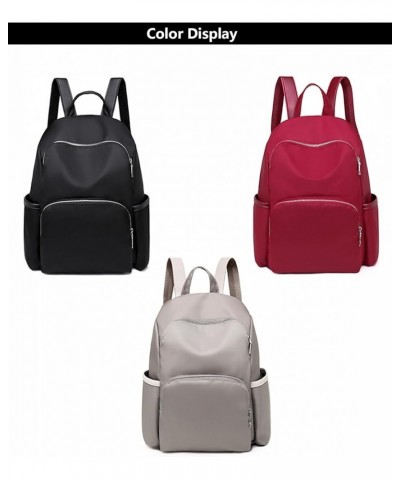 Fashion Backpack Purse, Women's Travel Backpack Purse, Waterproof Anti-theft Backpack, Adult Shoulder Bags, Gray Red $21.19 B...