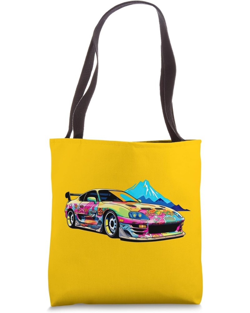 JDM Car, Japanese Drift Car, Retro JDM Car Tote Bag $13.77 Totes