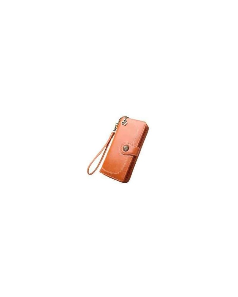 Women Lovely 3 heart design pendant wallet Orange $18.89 Totes