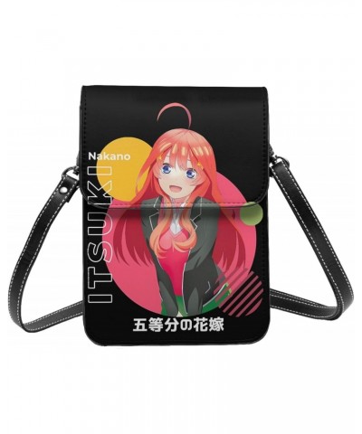 Anime Small Cell Phone Purse The Quintessential Quintuplets Fashion Womens Crossbody Cellphone Bag Mini Shoulder Bag 7.5x5.3 ...