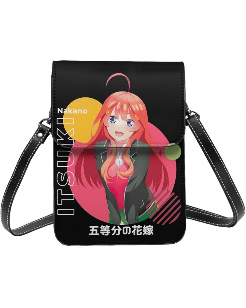 Anime Small Cell Phone Purse The Quintessential Quintuplets Fashion Womens Crossbody Cellphone Bag Mini Shoulder Bag 7.5x5.3 ...