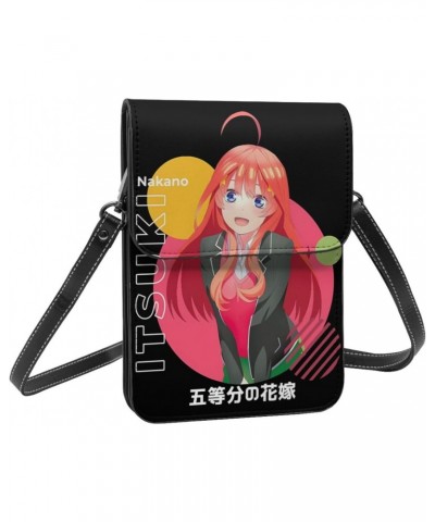 Anime Small Cell Phone Purse The Quintessential Quintuplets Fashion Womens Crossbody Cellphone Bag Mini Shoulder Bag 7.5x5.3 ...