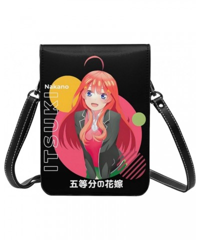 Anime Small Cell Phone Purse The Quintessential Quintuplets Fashion Womens Crossbody Cellphone Bag Mini Shoulder Bag 7.5x5.3 ...