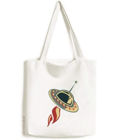 Universe Alien Monster UFO Tote Canvas Bag Shopping Satchel Casual Handbag $16.11 Totes