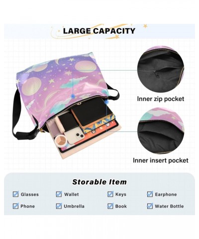 Colorful Clouds Shoulder Bag Purse for Women,Large Leather Handbag Crossbody Bags Adjustable Straps Tote Bag Hobo Bags80 $16....