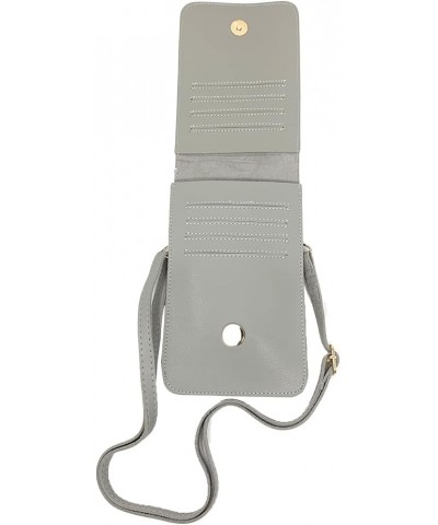 Womens Crossbody Bag with Clear Touchscreen Window Wallet Pouch Case Silver $14.01 Crossbody Bags